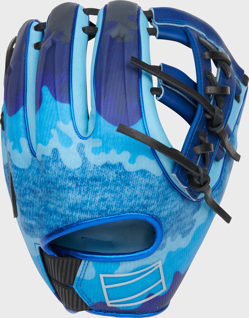 Sublimated back design of a Father's Day edition REV1X infield glove