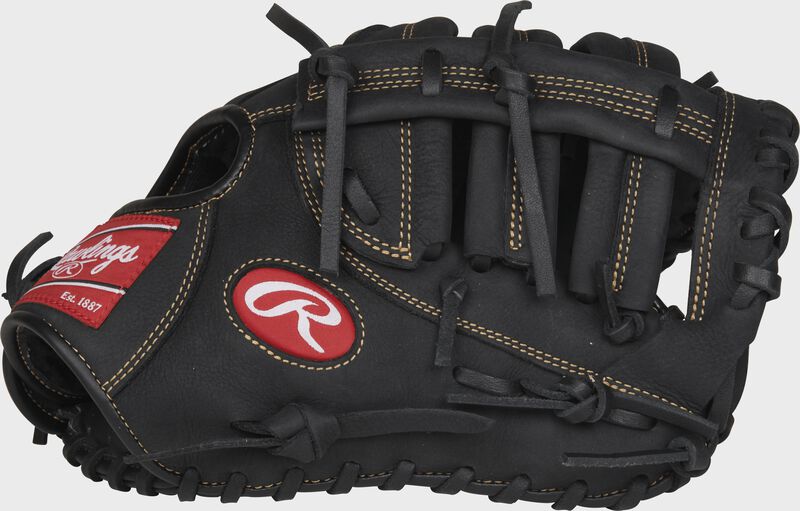 Web back view of black Renegade 11.5-in Youth First Base Mitt