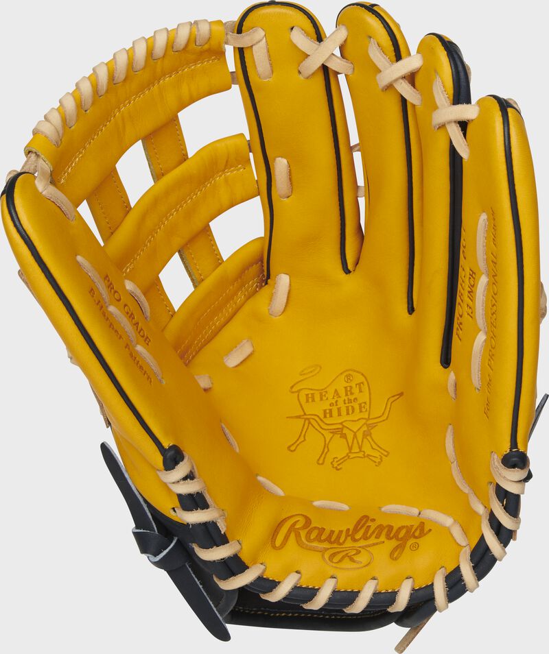 Heart of the Hide 13Inch Gold Tan Outfield Glove Rawlings