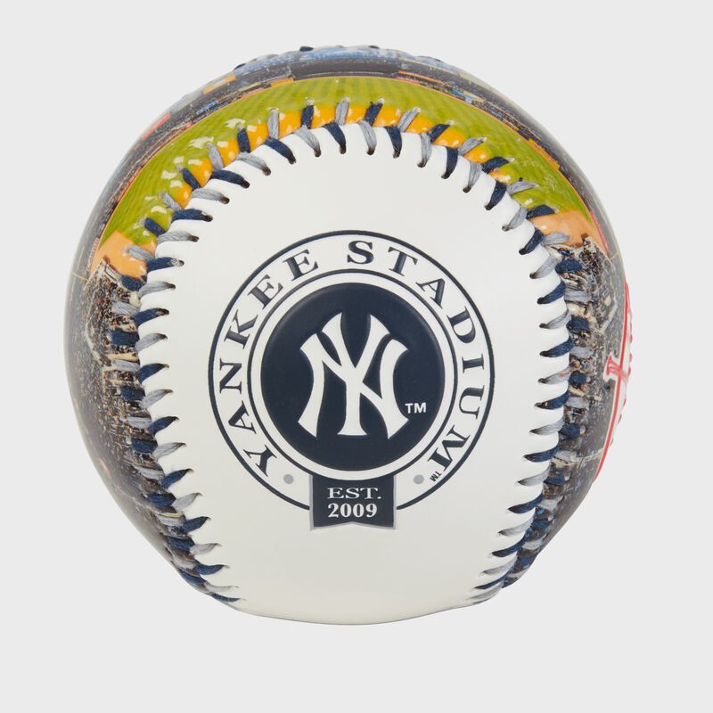 New York Yankees team logo on a MLB stadium baseball