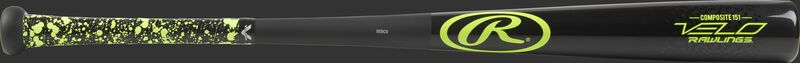 Y151CV Velo senior league composite wood bat with a black barrel and black handle