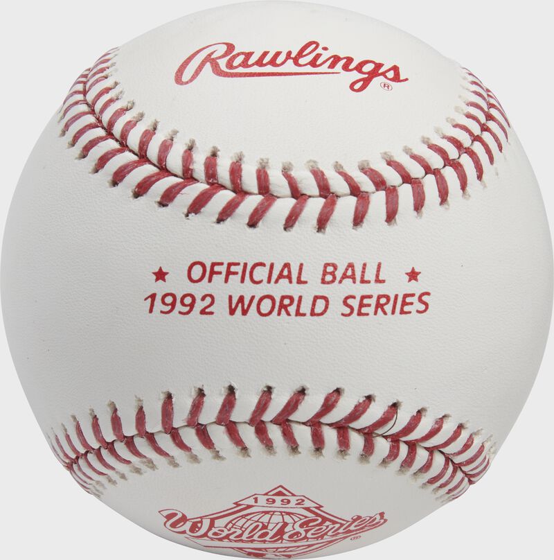 Rawlings MLB World Series Commemorative Baseball, 1992 loading=
