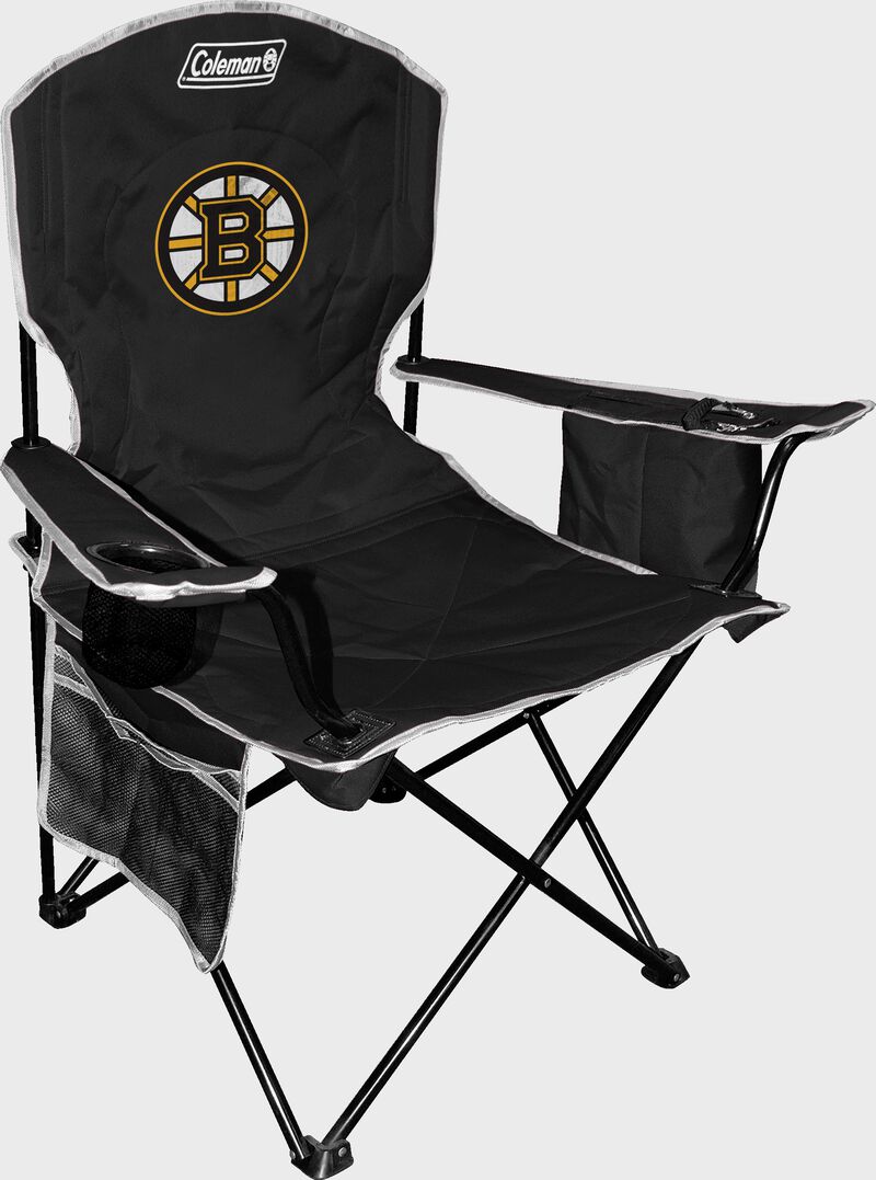 Front Of Rawlings Black NHL Boston Bruins Chair With Logo On The Front and  - SKU #09744104111