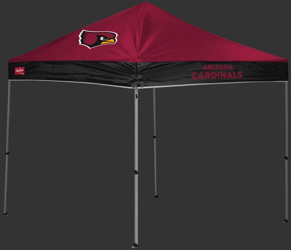 A red/black Arizona Cardinals 9x9 shelter with a team logo on the left side - SKU: 03231081112