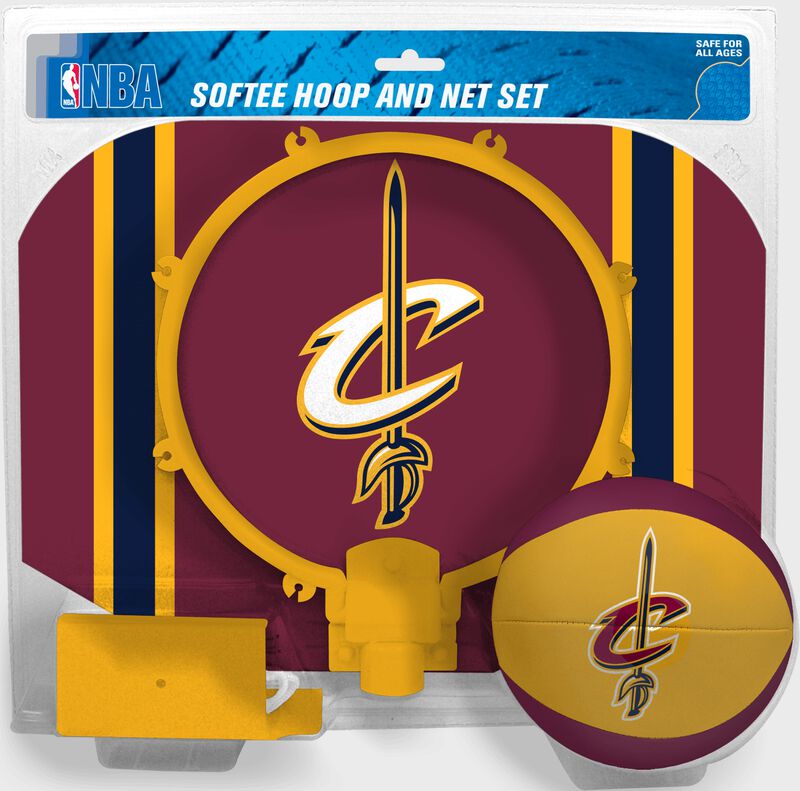 Rawlings Burgundy and Gold NBA Cleveland Cavaliers Softee Hoop Set With Team Logo SKU #03544199114