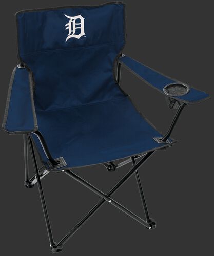 Front of Rawlings Navy Blue MLB Detroit Tigers Gameday Elite Chair With Team Logo SKU #06110027111