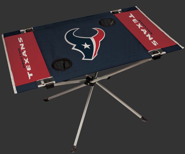 Rawlings Red and Navy NFL Houston Texans Endzone Table With Two Cup Holders, Team Logo, and Team Name SKU #03391093111