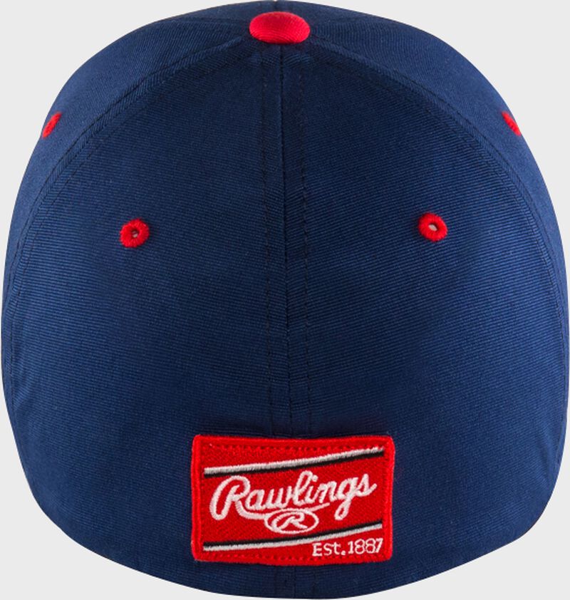 Back view of Rawlings Black Clover USA Fitted Hat - SKU: BCRBCU0071