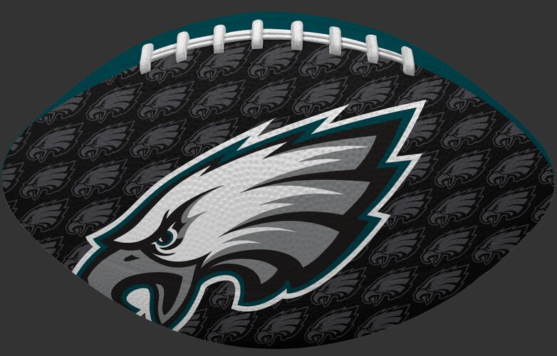 Black side of a NFL Philadelphia Eagles Gridiron football with the team logo SKU #09501080122