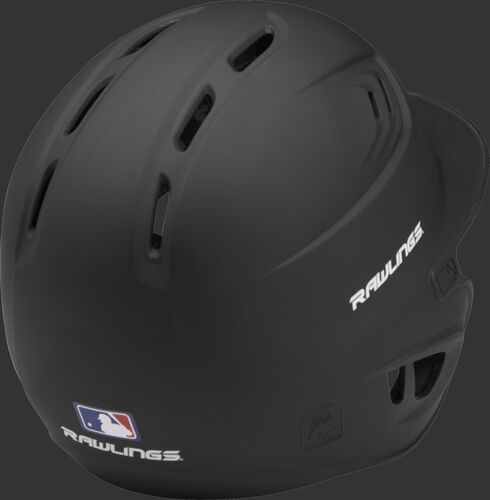 Coolflo High School/College Matte Batting Helmet Black