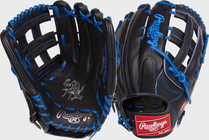 2 images showing the palm and back of a Rawlings Heart of the Hide Jason Heyward Gameday 57 Series glove - SKU: RSGRPRO3030-6JH