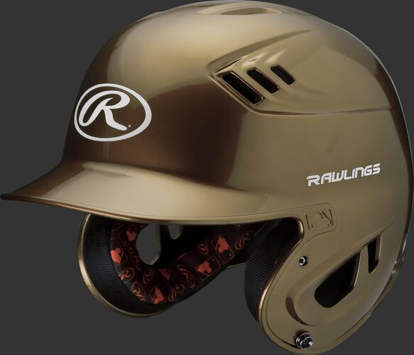 Velo Junior Batting Helmet Vegas Gold