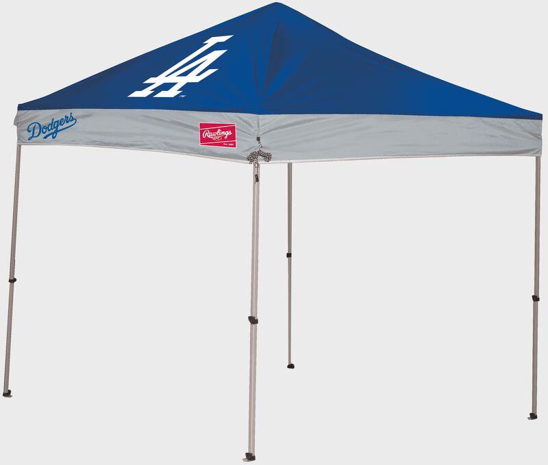 A Los Angeles Dodgers 9x9 straight leg canopy