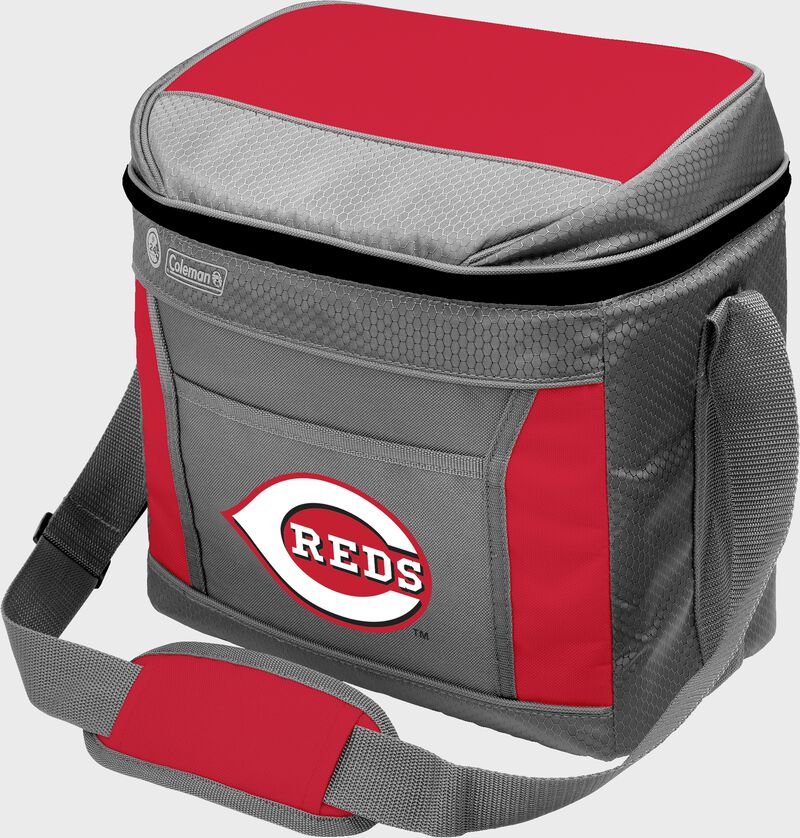 Rawlings Cincinnati Reds 16 Can Cooler In Team Colors With Team Logo On Front SKU #03140023111 loading=