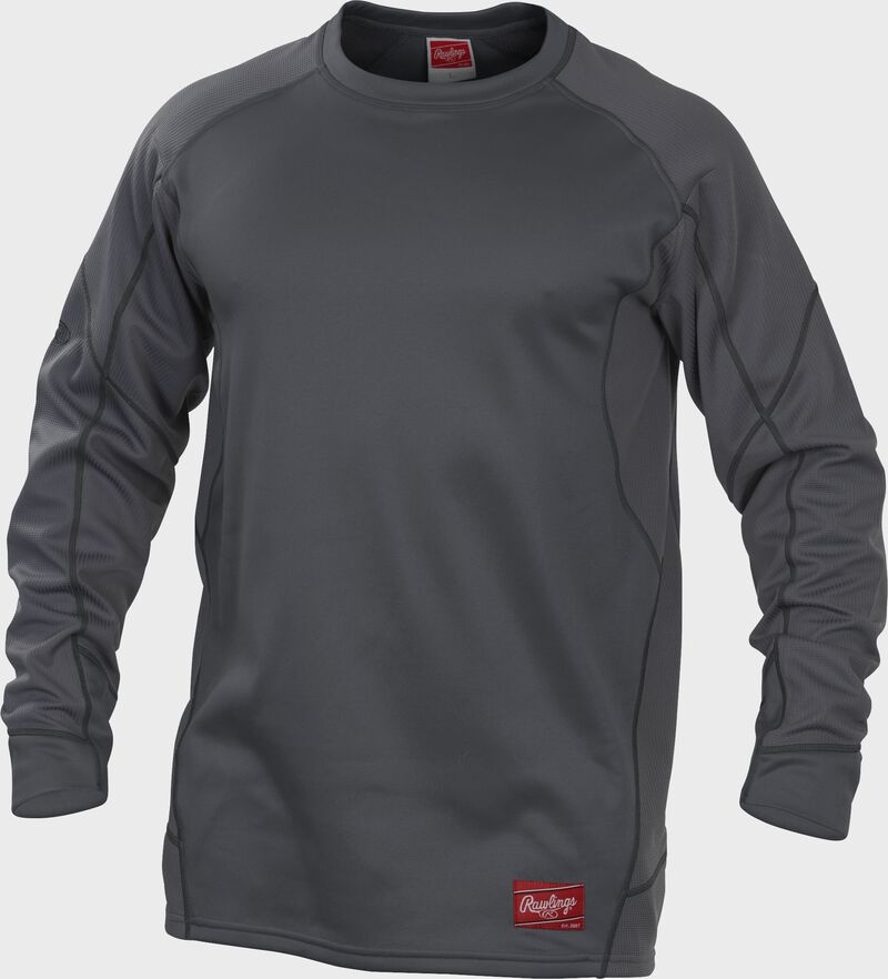 UDFP4 Dugout fleece pullover with a grey body and grey sleeves loading=