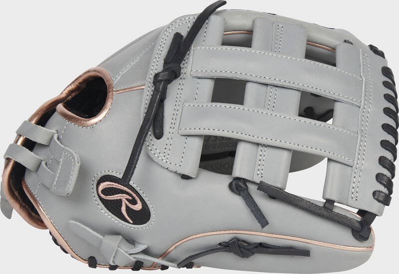 Thumb of a gray 2022 Liberty Advanced Color Series 12.75-Inch outfield glove with a gray H-web - SKU: RLA1275SB-6GRG