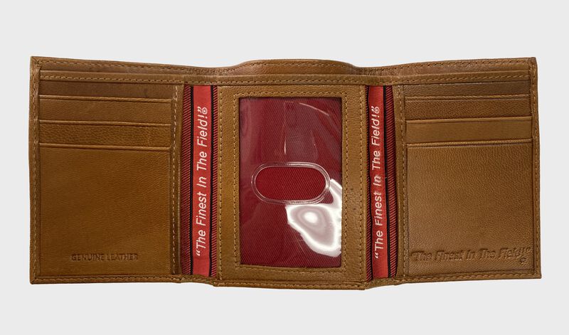 Debossed Stitch Tri-Fold Wallet