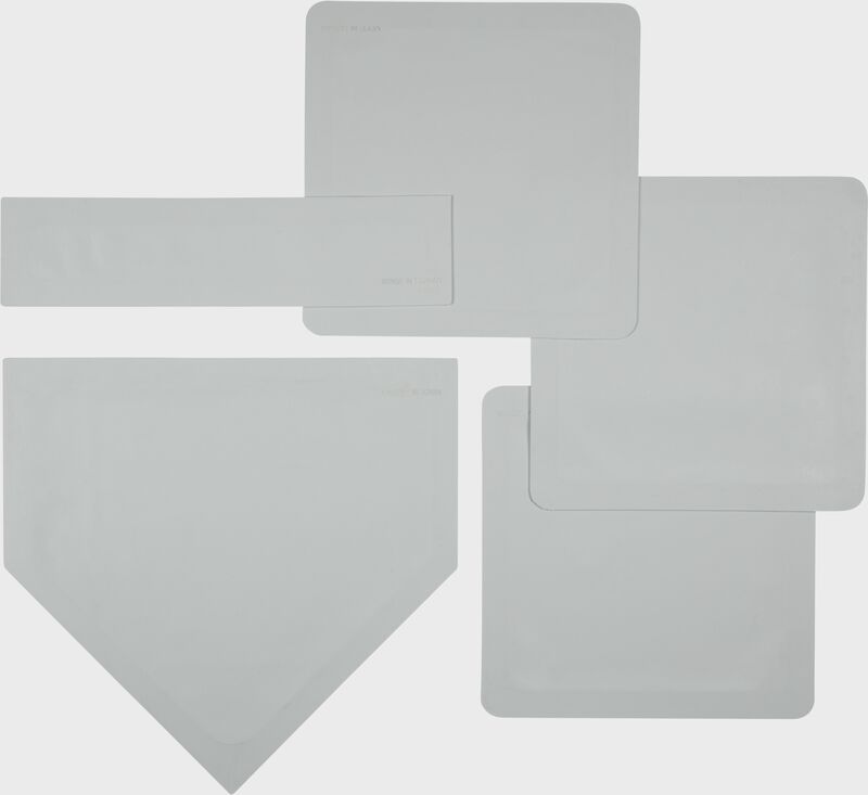 1 home plate, 1 pitching mound, and 3 bases of a throw down base set - SKU: RSTDS loading=