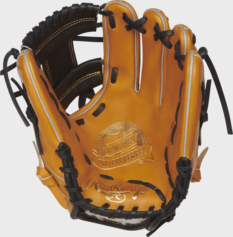 PROS204-2RTB 11.5-inch Rawlings I web glove with a rich tan palm and black laces