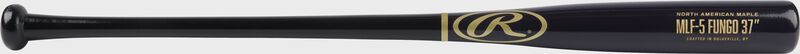 A 37" black/navy Rawlings maple fungo bat - SKU: MFL5-B-N-37