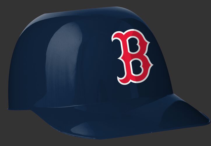 Front of Rawlings Navy Blue MLB Boston Red Sox Full Size Helmets With Team Logo SKU #01900024111