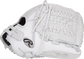 Thumb of a white 2022 Liberty Advanced Color Series 12.5-Inch fastpitch glove with a white x-laced basket web - SKU: RLA125-18WSS image number null