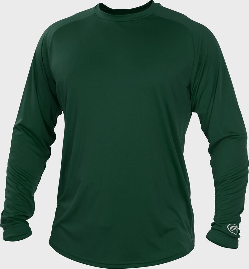 Dark green LSRT Adult crew neck long sleeve shirt
