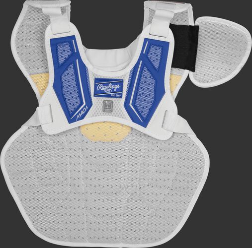 Back harness of a royal CMPCNI Intermediate Mach chest protector
