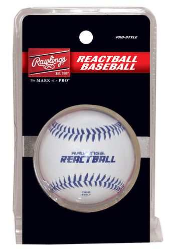 Rawlings White Pro-Style Reactball Baseball SKU #REACTBASEBALL