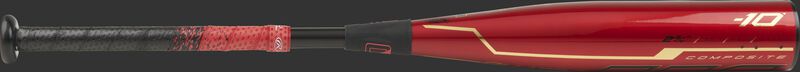 UTZQ10 Quatro Pro -10 USSSA bat with a red barrel and black/red grip