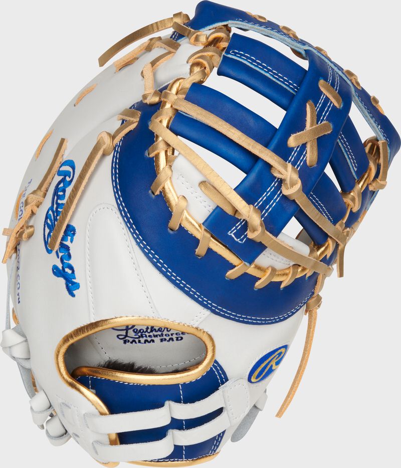 Liberty Advanced Color Series 13 in 1st Base Mitt, White/Royal, Left