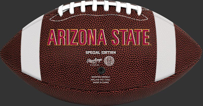 Brown NCAA Arizona State Sun Devils Football With Team Name SKU #04623001811