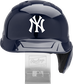 Front of a New York Yankees replica helmet - SKU: MLBMR-NYY image number null