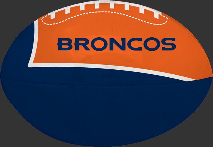 Navy and Orange NFL Denver Broncos Football With Team Name SKU #07831066114