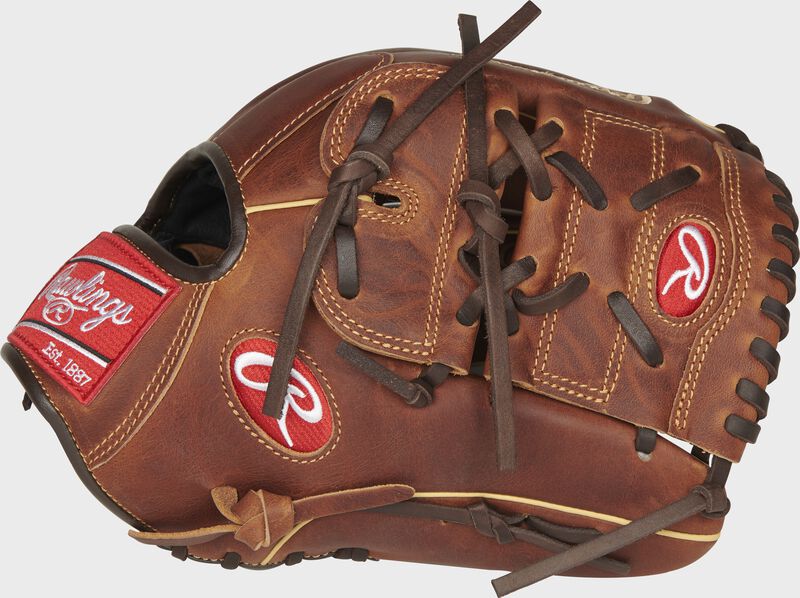 Thumb of a chocolate Heritage Pro 12" infield/pitcher's glove with a 1-piece solid web - SKU: HP206-9CCH