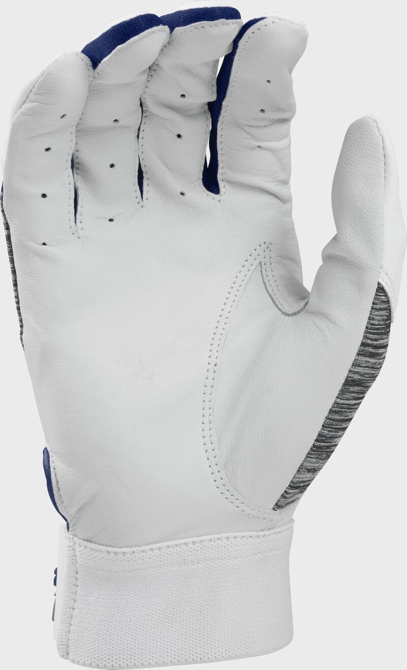 White palm of a 5150WGB-N Rawlings youth 5150 batting glove