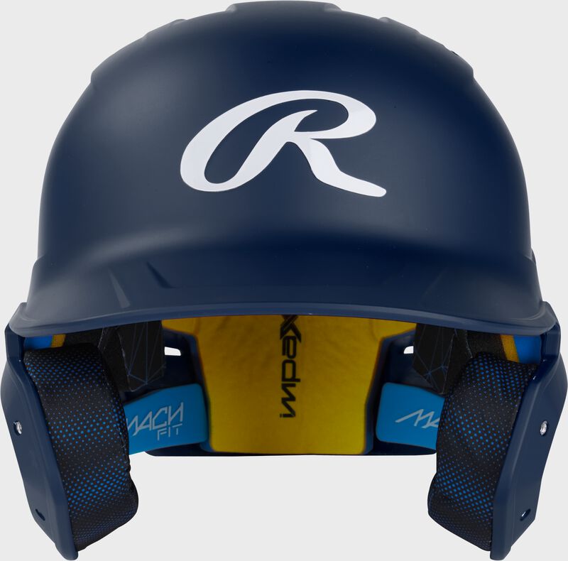 Rawlings Mach Fit Baseball Batting Helmet, Navy