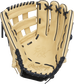 Shell palm view of camel Gameday 57 Series Christian Yelich Heart of the Hide glove image number null