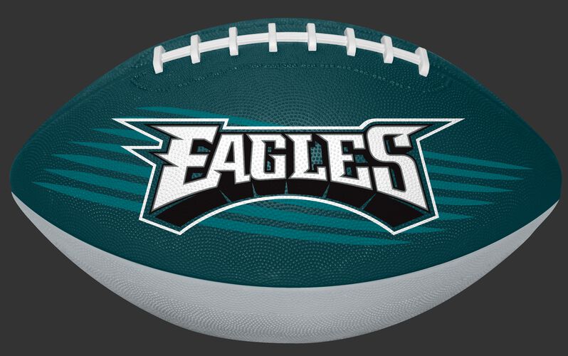 Midnight Green and Grey NFL Philadelphia Eagles Downfield Youth Football With Team Name SKU #07731080121