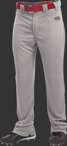Front of Rawlings Blue Gray Adult Launch Semi-Relaxed Pant - SKU #LNCHSR