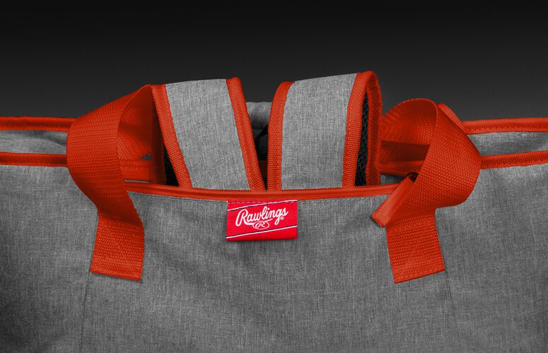 Backpack straps in the stowaway compartment of a Cleveland Browns 30 can cooler - SKU: 10311064111