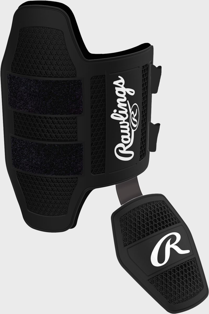 A black Rawlings leg guard