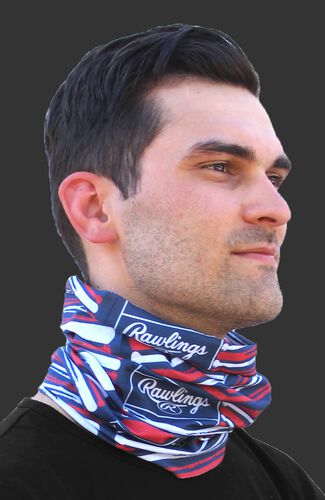 Rawlings Adult Multi-Functional Head and Face Gear | Flag & Bats