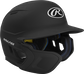 Front right-side view of Mach Left Handed Batting Helmet with EXT Flap| 1-tone, Black image number null