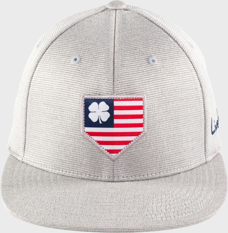 Front view of Rawlings Black Clover Flat Bill Hat, Special Edition - SKU: RBCASF