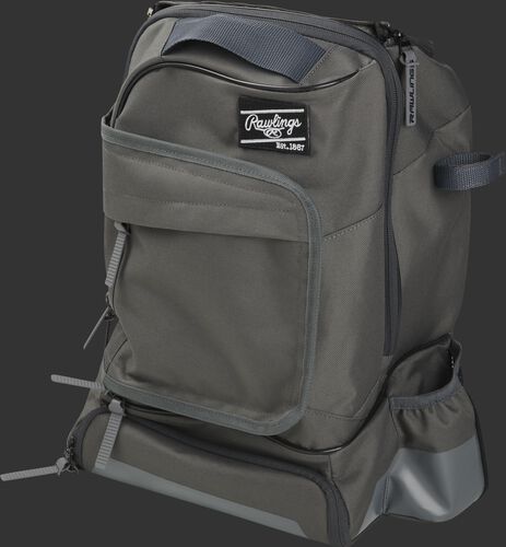 Left angle of a gray R701 universal training backpack