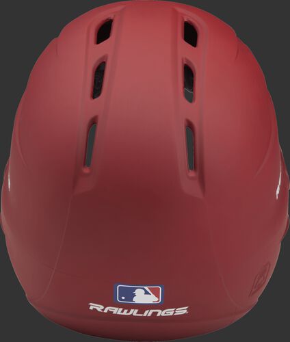 Coolflo High School/College Matte Batting Helmet Scarlet