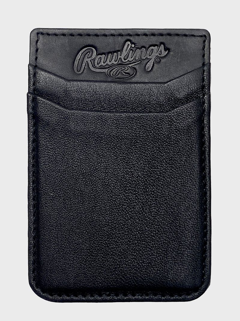 Black Leather Card Holder for the back of Phones | SKU:R090007-001