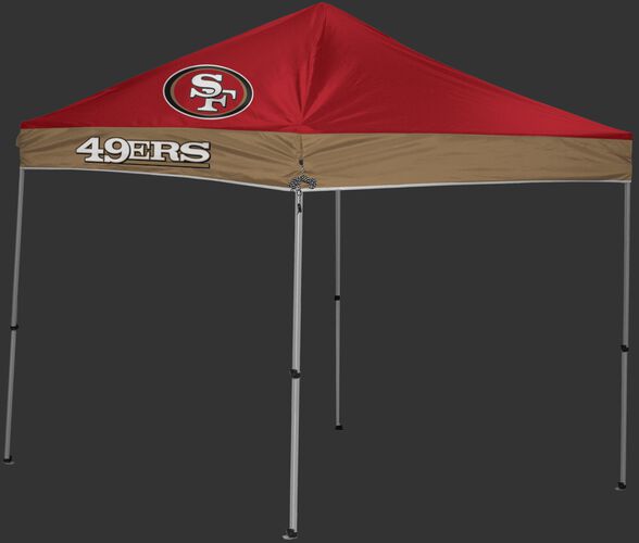 Rawlings Scarlet and Gold NFL San Francisco 49ers 9x9 Canopy Shelter With Team Logo and Name SKU #03231084111