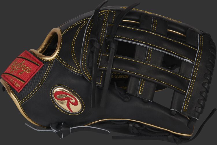 Thumb of a black Gameday 57 Series Ender Inciarte Heart of the Hide glove with a black H-web - SKU: RSGPRO3039-EI11